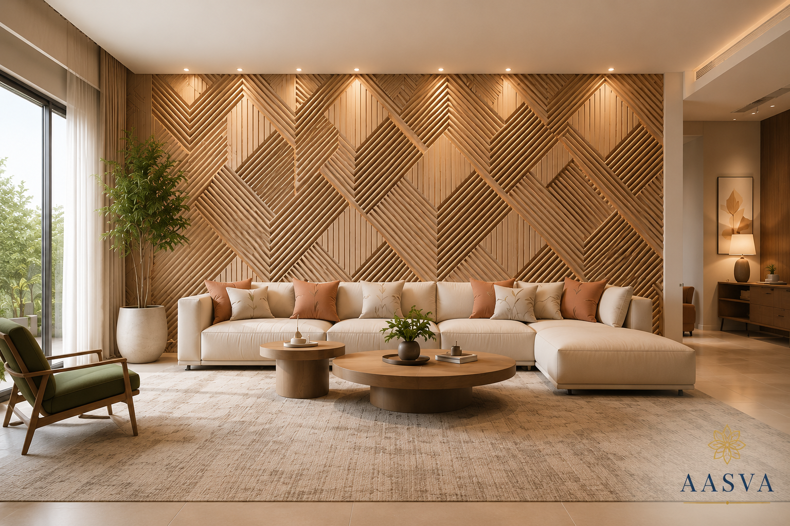 Interior design project: EMBOSSED — Premium Collection space styled by Aasva