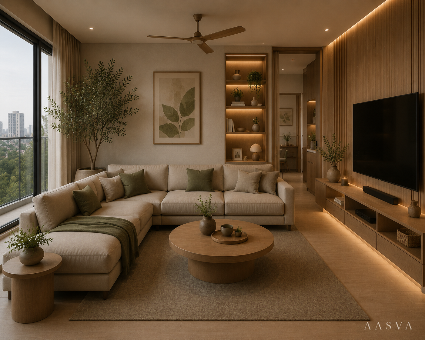 Interior design project: JAPANDI SERENITY — Premium Collection space styled by Aasva