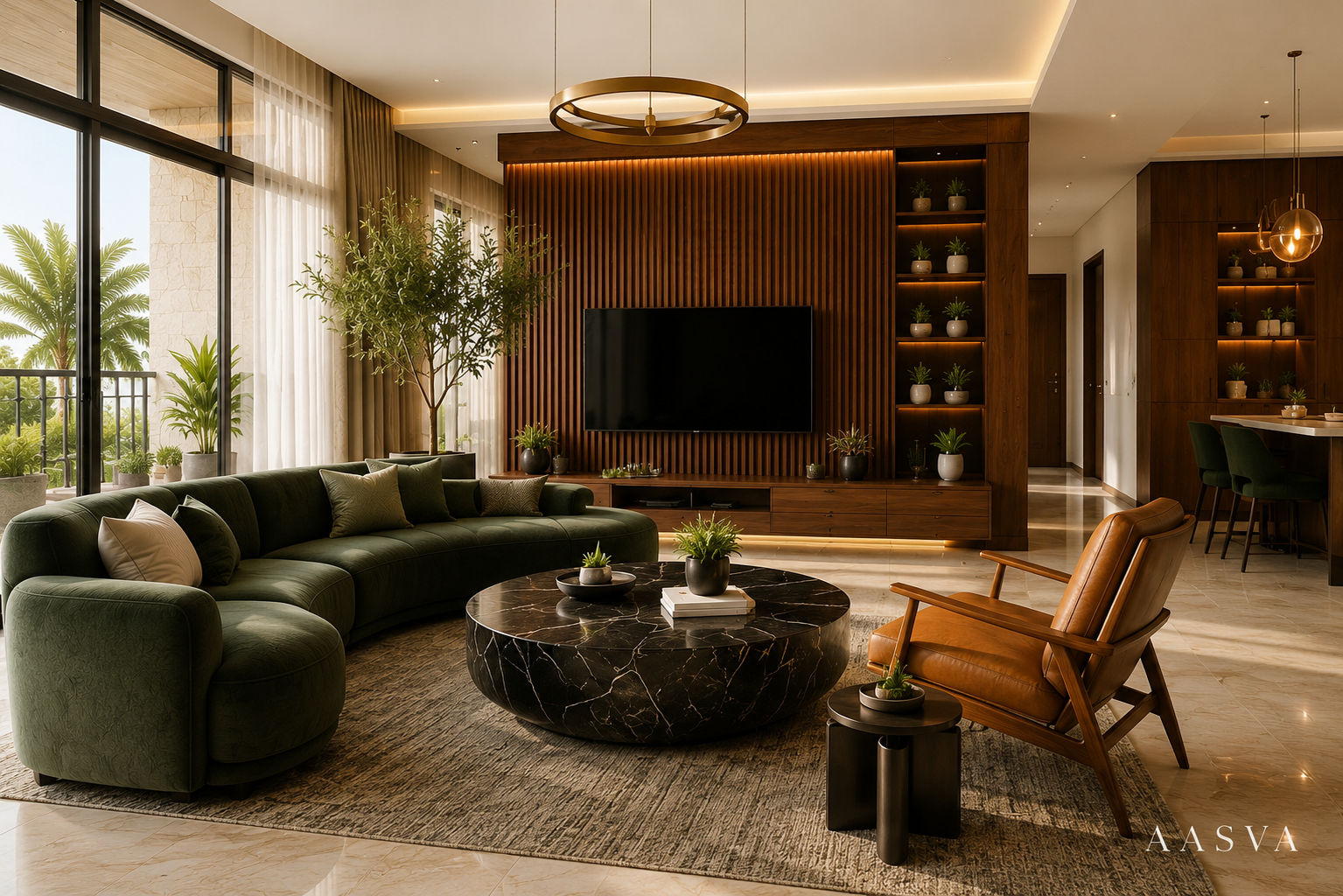 Interior design project: NATURE'S NEST — Spaces We Have Transformed space styled by Aasva
