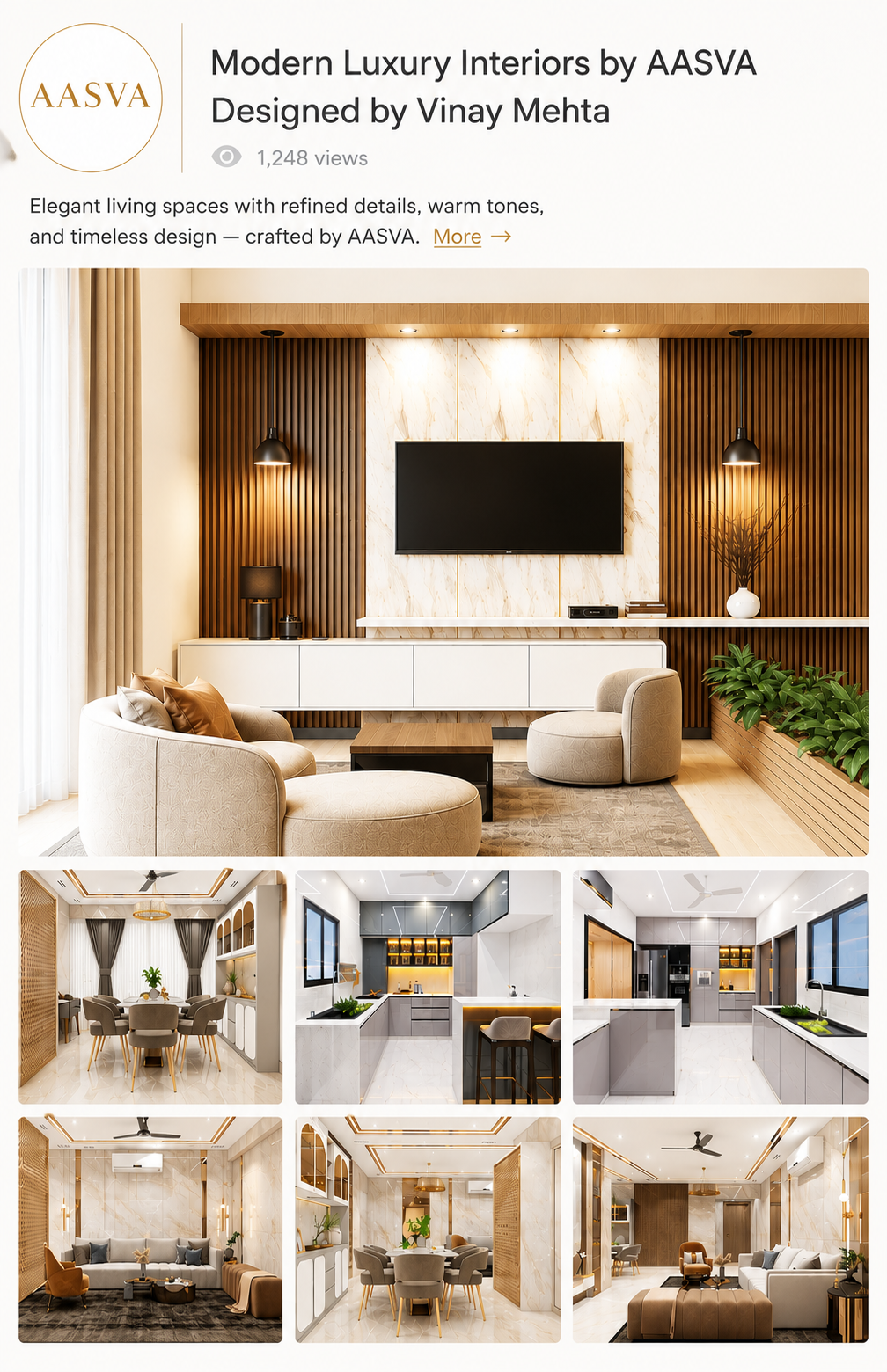 Partner portfolio: Modern Luxury by Vinay Mehta — Aasva trusted partner